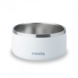 Shy Marshmallow Owala 6 Cups Pet Bowl | 7083-PQDZB