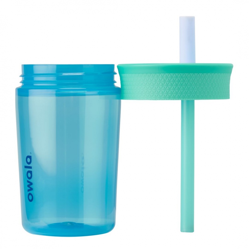 Blue Lagoon Owala 15oz Kids' Tumbler Plastic Water Bottle | 3290-FXMAZ