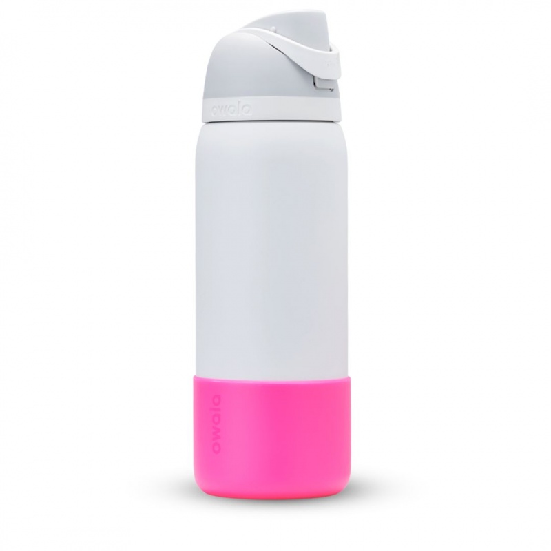 Bright Pink Owala 32oz Silicone Bottle Boot | 7041-WPNLM