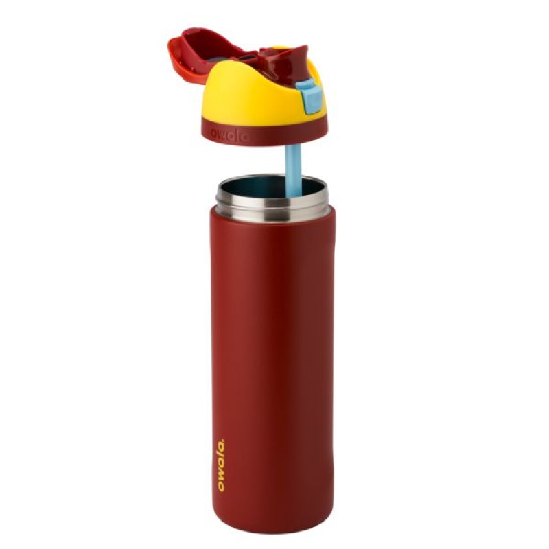 Iron Man Owala 24oz FreeSip: Marvel Stainless Steel Water Bottle | 6419-MSZHD