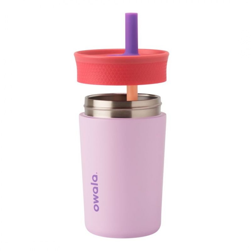 Lilac Rocket Owala 12oz Kids' Tumbler Stainless Steel Water Bottle | 1827-ZEFDB