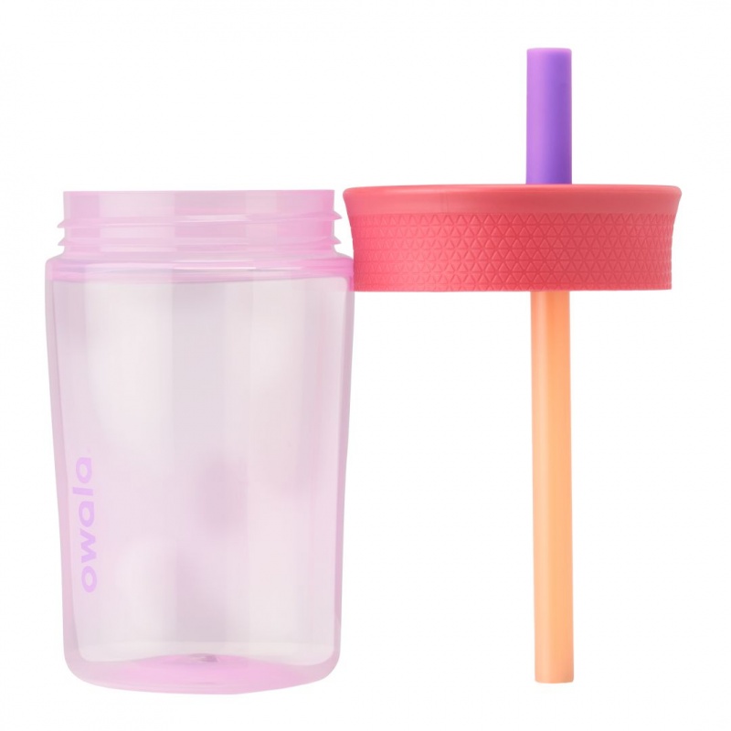 Lilac Rocket Owala 15oz Kids' Tumbler Plastic Water Bottle | 2641-ACNHY