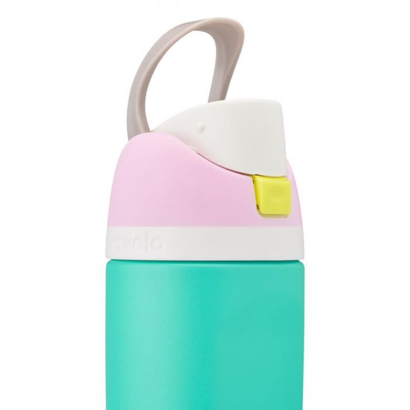 Make Waves! Owala 16oz Kids' FreeSip® Stainless Steel Water Bottle | 0397-TWVDM