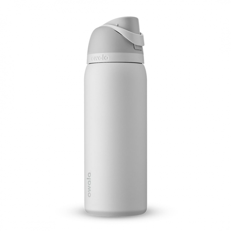 Shy Marshmallow Owala 32oz FreeSip® Stainless Steel Water Bottle | 5427-NHRIF