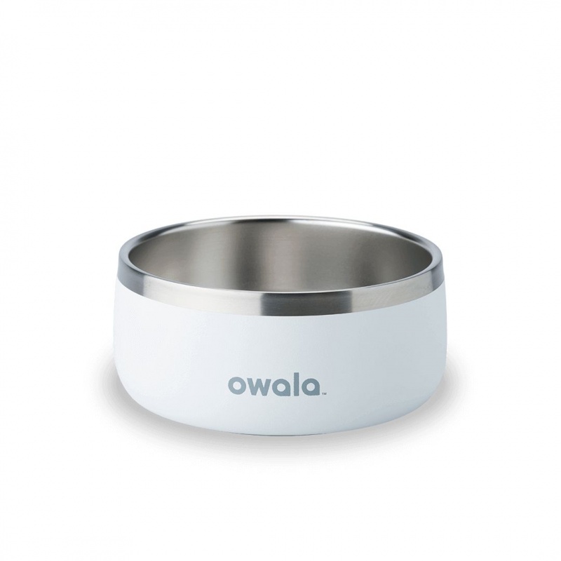 Shy Marshmallow Owala 3 Cups Pet Bowl | 7124-HSCJE